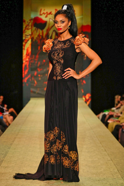 Rochie tull brodat G5353